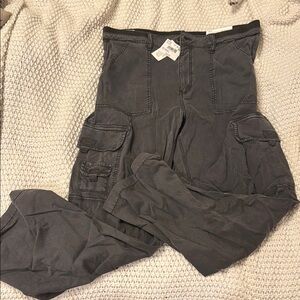 American Eagle Outfitters Gray Wide Leg Pants